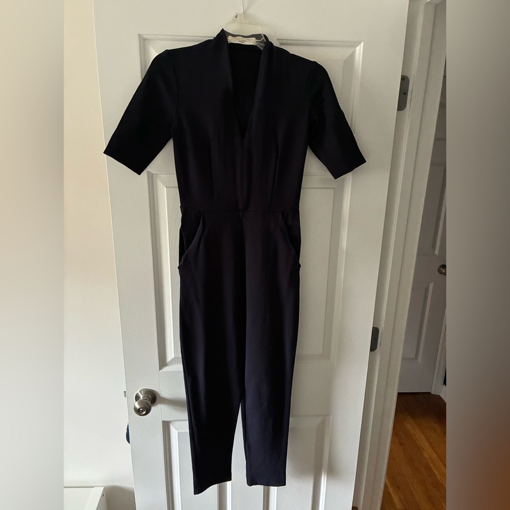 Amanda Uprichard Navy Jumpsuit